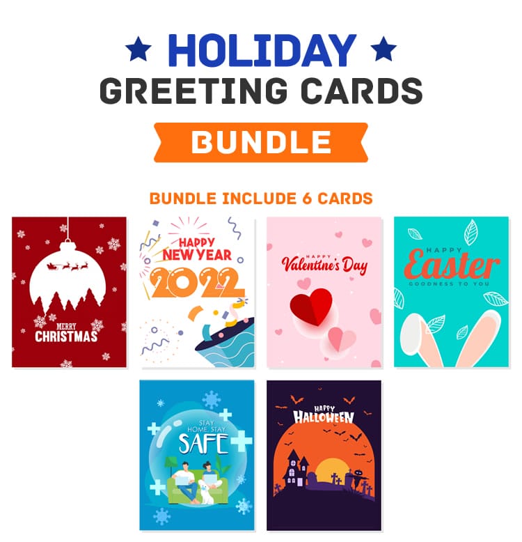 Holiday Greeting Cards HTML5 Canvas - 1